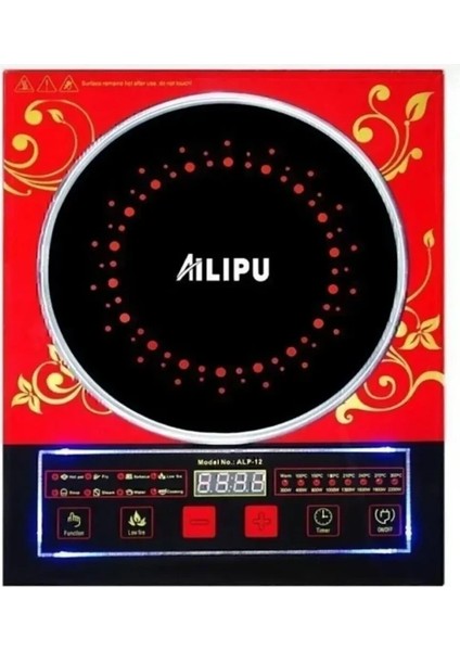 Şekeroğlu Elektronik Dijital Elektrikli Ailipu Ocak 2400 Watt -Çelik Tencereler Için