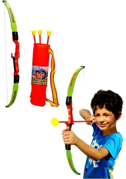 Elite Okçuluk Seti Ok Yay Seti 3 Vakumlu Ok+1 Adet Yay+1 Adet Sadak+(Okları Taşıma Aparatı) 1 Adet
