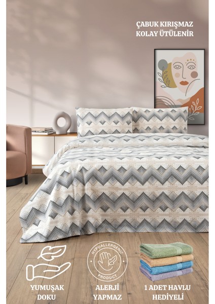 Lovely Desenli Çift Kişilik Nevresim Takımı - Çift Kişilik Nevresim Seti