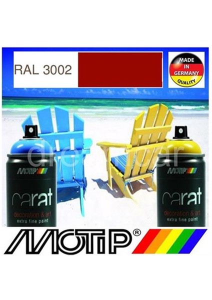 6 Adet Carat Ral 3002 Parlak Karmen Kırmızı Akrilik Sprey 400 ml fiyatları