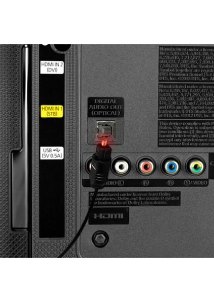 3m Optik Ses Kablosu 🎧 Toslink SPDIF Dijital Fiber TV Soundbar Bağlantı Kablosu