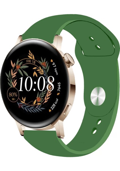 Huawei Watch Gt3 Elegant 42MM Akıllı Saat Uyumlu Spor Silikon Kordon