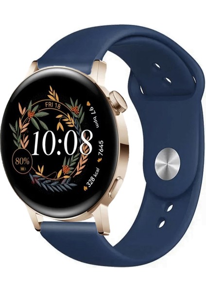 Huawei Watch Gt3 Elegant 42MM Akıllı Saat Uyumlu Spor Silikon Kordon
