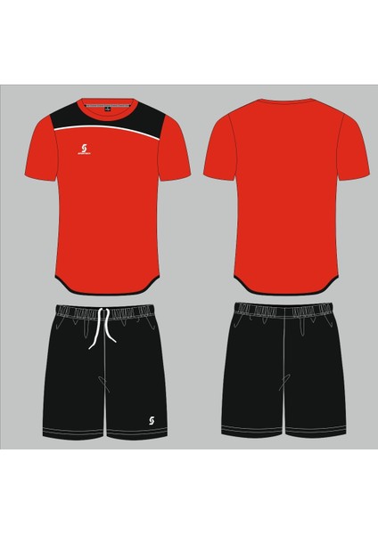 Kırmızı-Siyah Forma Takımı K0136 (TEK KELİME ISİM VE NUMARA YAZILIR) modelleri
