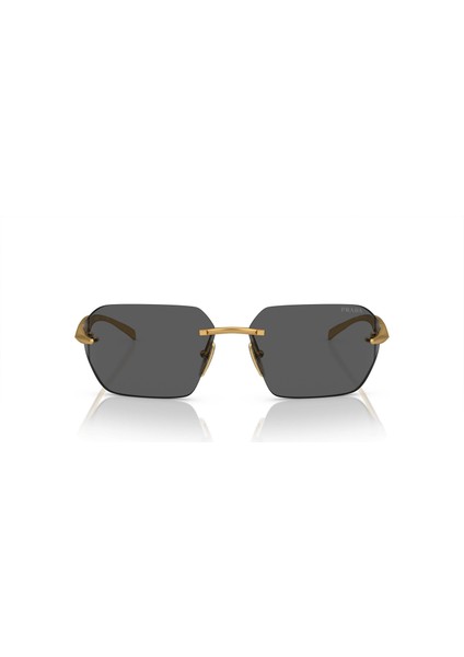 PR A55S 15N5S0 71 Erkek Gold Metal Geometrik Güneş Gözlüğü fırsatları