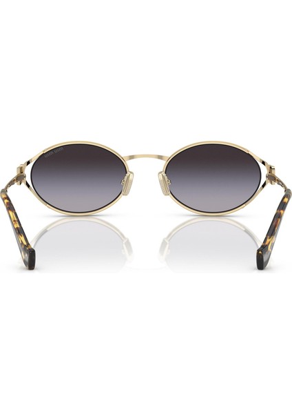 52YS ZVN5D1 54 Kadın Oval Gold Metal Güneş Gözlüğü
