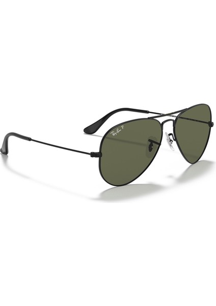 3025 002/58 58 Unisex Güneş Gözlüğü Aviator Polarize fırsatları