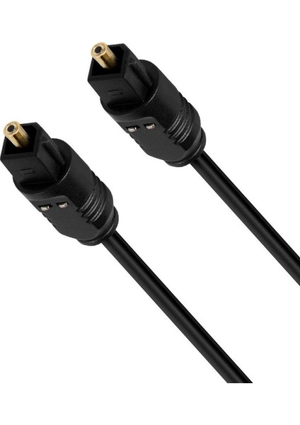 15 Metre Optik Ses Kablosu 🎧 Toslink SPDIF Dijital Fiber Bağlantı Kablosu – Siyah