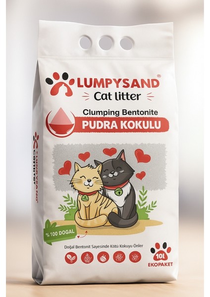 Bebe Pudralı Kokulu Ince Taneli Kedi Kumu 10 Lt