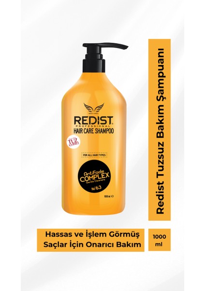 Tuzsuz Şampuan 1000 ml | Hassas ve İşlem Görmüş Saçlar İçin Onarıcı Bakım