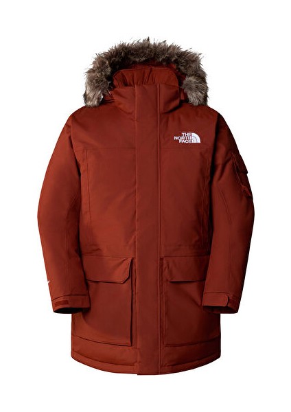 M Mcmurdo Jacket Erkek Outdoor Montu (550 Dolgu Kaz Tüyü) NF0A4M8GUBC1 Kırmızı