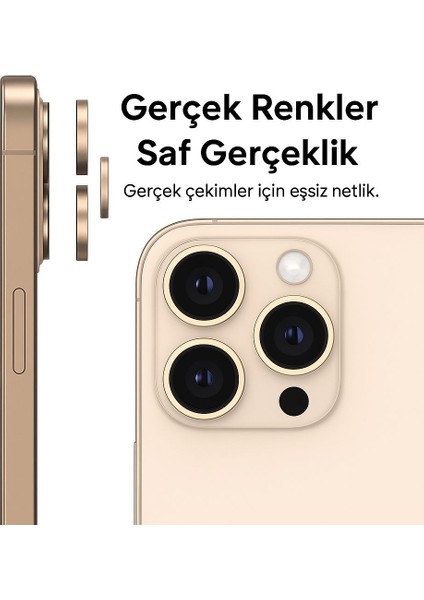iPhone 16 Pro / 16 Pro Max Kamera Lens Koruyucu ''Safir Cam & Kolay Kurulum'' (Desert Titanium) fiyatları