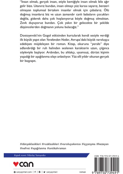 Yeraltından Notlar - Fyodor Dostoyevski