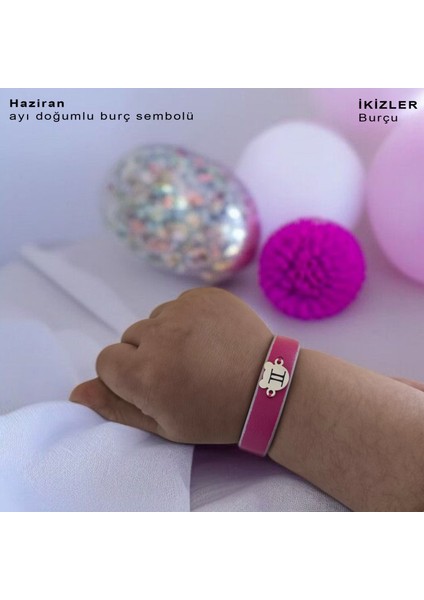 Haziran Ayı Doğumları İçin Pembe Derili Ayıcık Motifli 14 Ayar Altın Plakalı Hediye Bileklik-458AY fırsatları