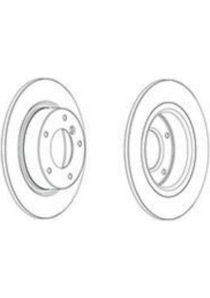 DDF2333C Fren Dıskı Arka Çelık Jant