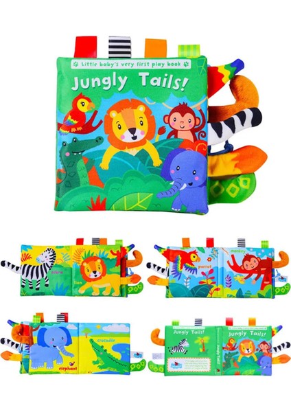 Elite Hışırtılı Bebek Kitabı 3D Montessori Yıkanabilir Bez Kitap Orman Hayvanları 1 Adet fiyatları