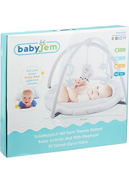 Elite Bebek Oyun Halısı Babyjem 65 cm Çaplı - Mavi Su Dünyası 1 Adet fiyatları