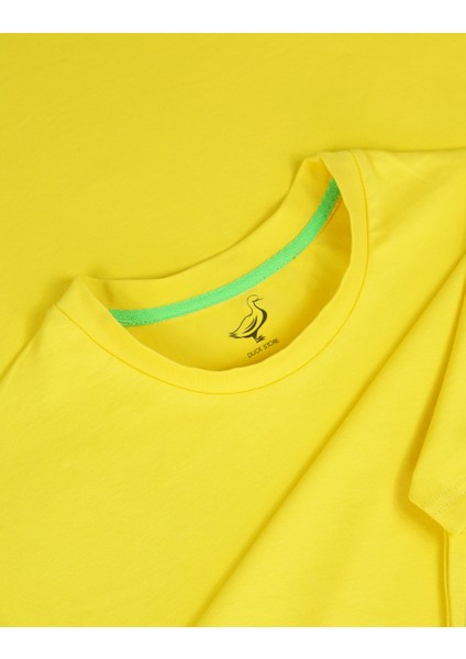 Fissuraxis | Sarı Renk Baskılı Crop | Oversize