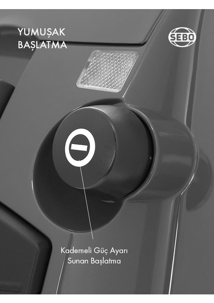 K3 Premium 890 W Toz Torbalı Elektrikli Süpürge, Siyah