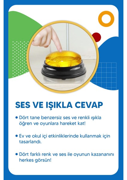 Elite Işıklı ve Sesli Zil 4lü Set 1 Adet fiyatları