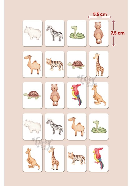 Elite Eşleştirme Oyunu Okul Öncesi Zeka Kartları Wild Animals Hafıza Kartı Ahşap Eğitici Puzzle Oyuncak 1 Adet fiyatları