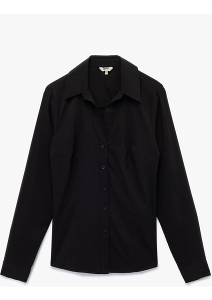 Uzun Kollu Klasik Yaka Slim Fit Gömlek