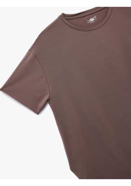 Kısa Kollu Bisiklet Yaka Basic Tişört modelleri