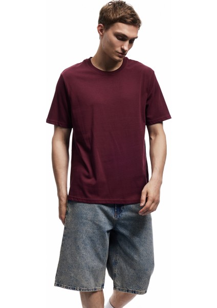 Bisiklet Yaka Regular Fit Pamuklu Kısa Kollu Tişört modelleri