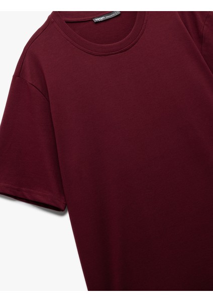 Bisiklet Yaka Regular Fit Pamuklu Kısa Kollu Tişört