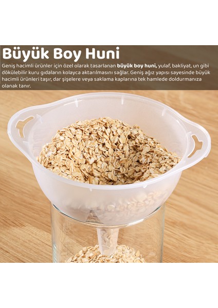3'lü Huni Seti - Iç Içe Geçebilir Istiflenebilir 3 Boy Huni Seti fırsatları