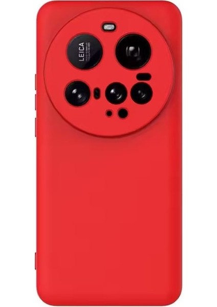 Xiaomi 15 Ultra Uyumlu Kılıf Mara Lansman Soft Silikon Içi Kadife Kırmızı