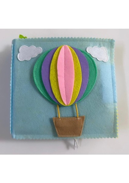 Elite Montessori Eğitici Oyun ve Bebek Aktivite Kitabı / Uçan Balon 0-12 Ay 1 Adet