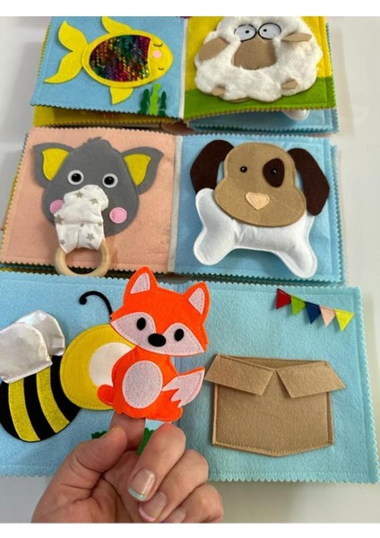 Elite Montessori Eğitici Oyun ve Bebek Aktivite Kitabı / Uçan Balon 0-12 Ay 1 Adet modelleri