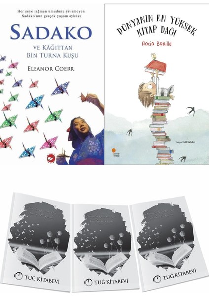 Sadako ve Kağıttan Bir Turna Kuşu ve Dünyanın En Yüksek Kitap Dağı + Hediyeli