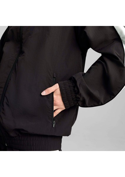 Erkek Siyah Puma T7 Oversized Track Jacket Siyah Erkek Ceket modelleri