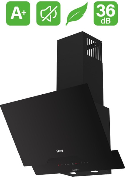 D063 Siyah Ultra Sessiz Silentart 60 cm Ankastre Davlumbaz