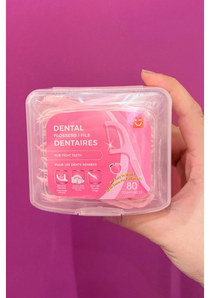 Kürdan Tipi Şeftali Aromalı Diş Ipi (80 Adet)