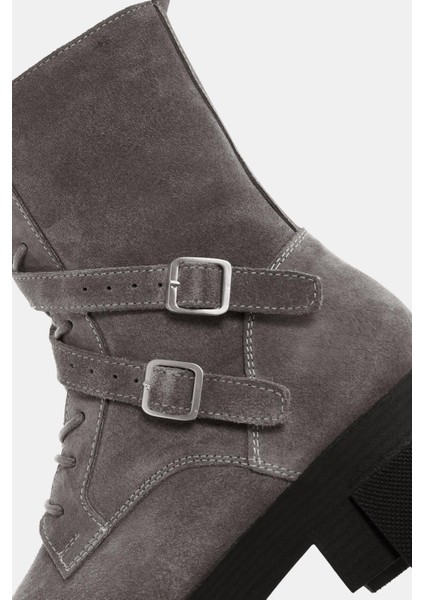 Leah Kadın Vizon Gerçek Süet Deri Tokalı Postal Bot fiyatları