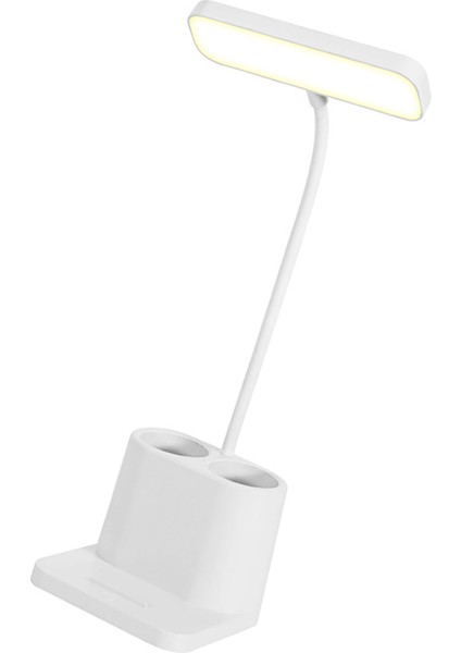 Kalemlikli LED Masa Lambası 3 Renk Dokunmatik Kontrol Kademesiz Parlaklık Ayarlanabilir Telefon Standlı Küçük Masa Lambası Çalışma Için Tak ve Çalıştır Sürümü (Yurt Dışından) fiyatları