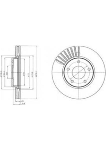 BG4282C Ön Fren Diski Nıssan Juke 10 Delphı BG4282C