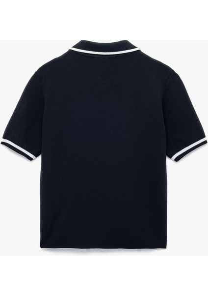 Düğmeli Kısa Kollu Polo Yaka Triko Kazak fiyatları