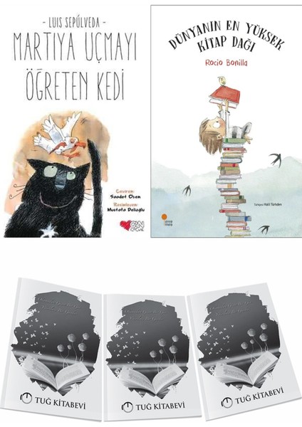 Martıya Uçmayı Öğreten Kedi ve Dünyanın En Yüksek Kitap Dağı + Hediyeli