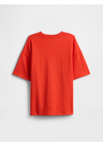 Erkek Çocuk Kırmızı Gap Logo Relaxed T-Shirt fiyatları
