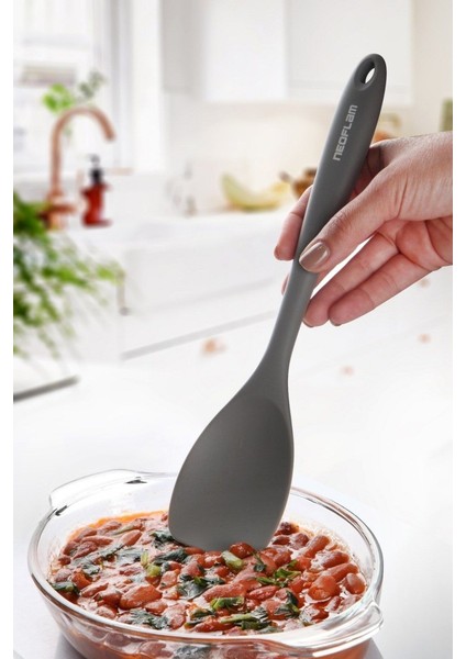 Silikon Derin Spatula Gri