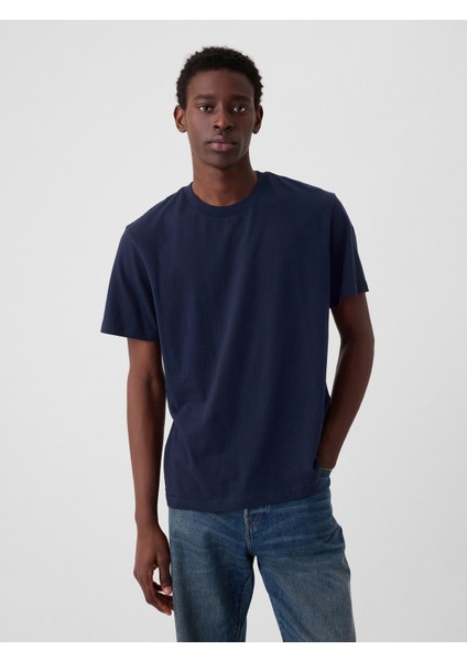 Erkek Koyu Mavi Original T-Shirt