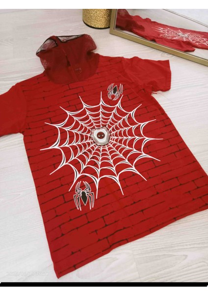 Spider-Man Örümcek Ağı Baskılı File Şapka Alt Üst Erkek Çocuk Takım fiyatları