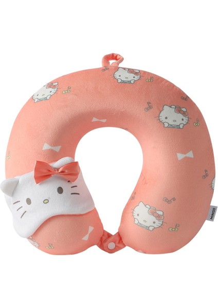 Sanrio Lisanslı Hello Kitty Uyku Gözlüklü Hafızalı Sünger Boyun Yastığı fiyatları