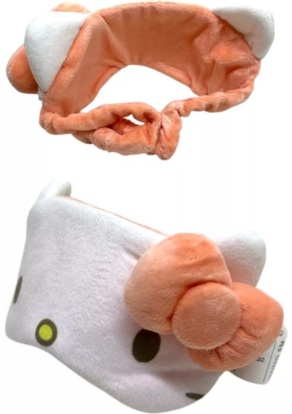 Sanrio Lisanslı Hello Kitty Uyku Gözlüklü Hafızalı Sünger Boyun Yastığı fırsatları