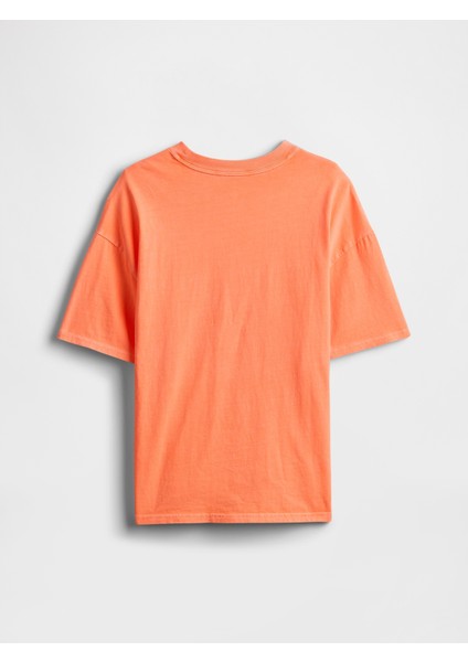 Erkek Çocuk Turuncu Gap Logo Relaxed T-Shirt fiyatları