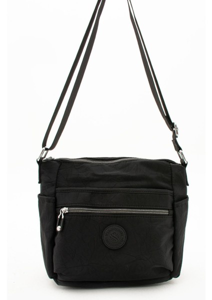 Kadın Çok Gözlü Suya Dayanıklı Paraşüt Kumaş Ayarlanabilir Çapraz Askılı Omuz Çantası